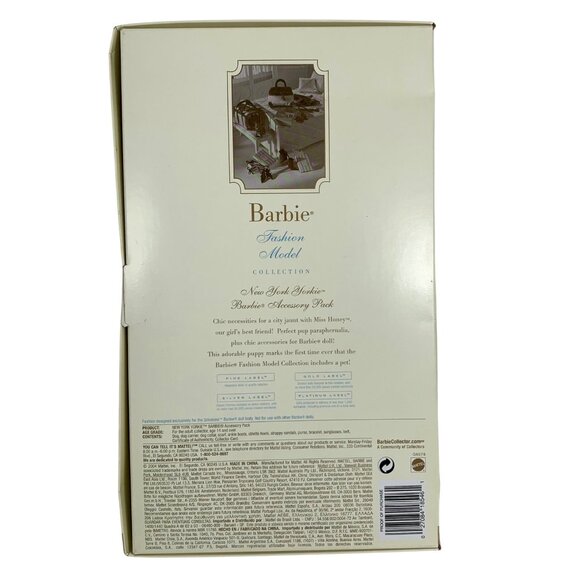 2004 Mattel Barbie Fashion Model Collection NEW YORK YORKIE G8076 NIB - Picture 5 of 9